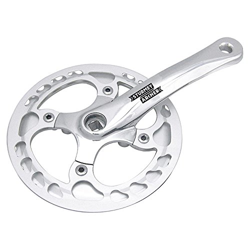 Sturmey Archer RBR700 - Plato y biela para Bicicletas (1 Marcha), Color Plateado