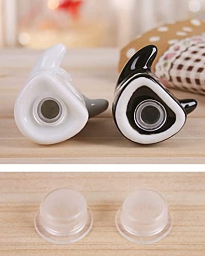 Image of Salt and Pepper Seasoning and Spice Shakers Cute, Novelty, Modern and Vintage Hug Design Couple Set for Retro Farmhouse Home Decorative Dispenser for Kitchen Black and White