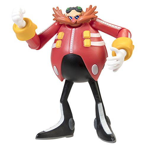 Sonic The Hedgehog Dr Eggman Figure, 2.5” / 6cm Articulated Dr Eggman Action Figure, Authe