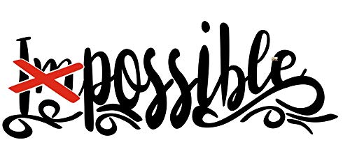 spb87 Imposible  Jogging Deporte Crossfit para Entrenamiento Gimnasio Fitness motivación Cita de Pared Adhesivos de Vinilo Pegatinas Art Decor DIY