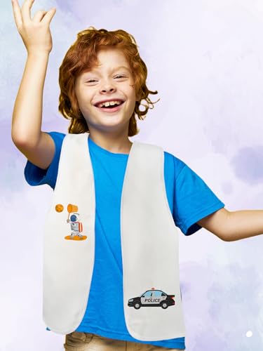12 Chalecos Blancos para Disfraz Infantil sin Terminar miniatura 7