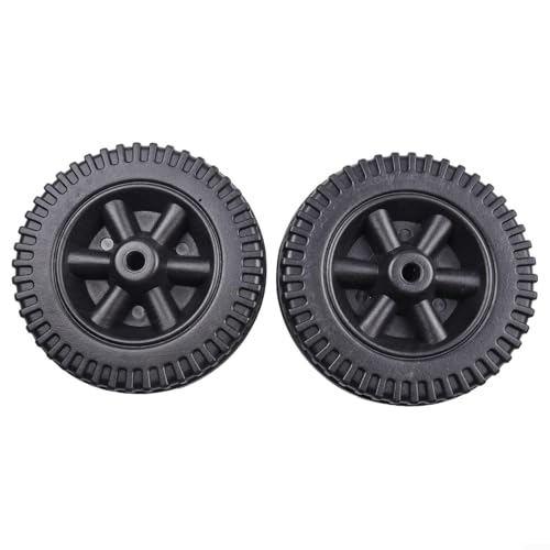 6 Inch Grill Wheels Replacement Parts For Charbroil Gas Grills BBQ Caster Heavy Duty Plastic Wheel With 8-10mm Mounting Hole 2 Pack