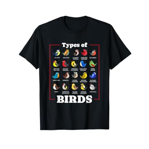 Camisa de aves para observador de aves y ornitólogo | Tipos de aves Camiseta