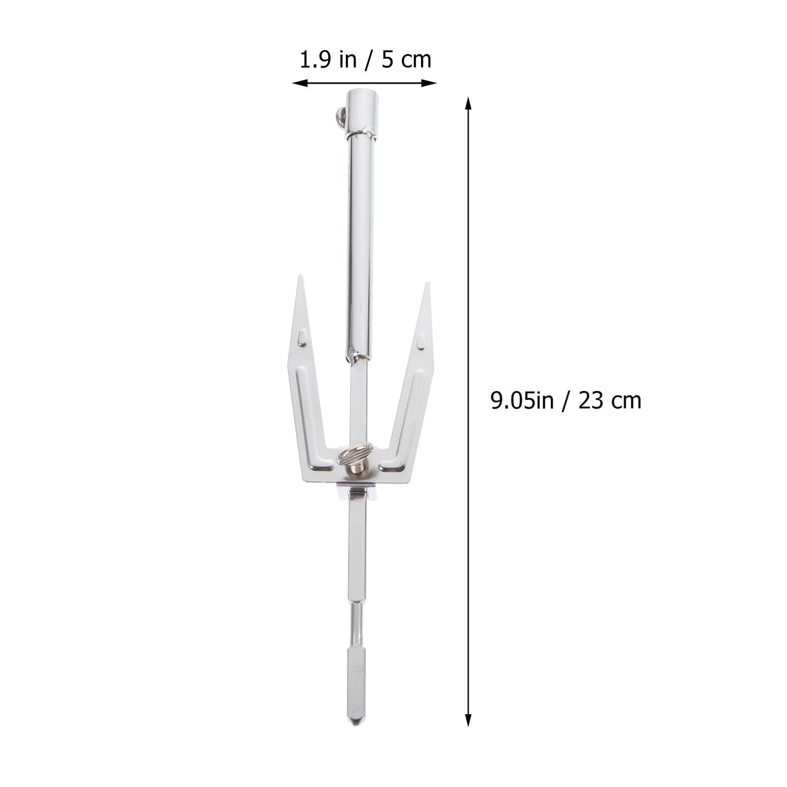 Amosfun 2 Pz forchettone forchetta per friggitrice ad aria griglia girarrosto attrezzi cucina grill kit bbq forchetta per pollo arrosto gadget domestico Acciaio inossidabile Silver