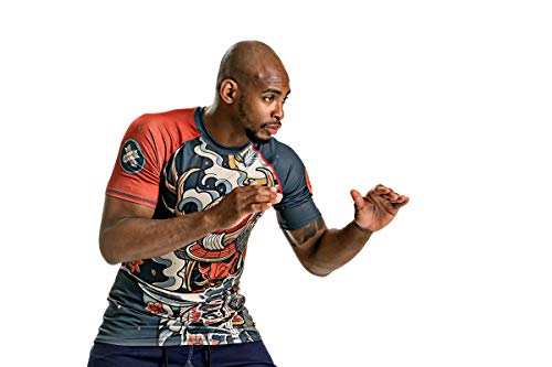 Ronin Rash Guard – Short Sleeve - Jiu Jitsu MMA BJJ - Oni Bushi Samurai Demon – Quality & Durability3