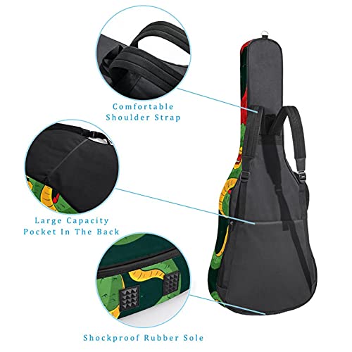 Housse guitare acoustique 106 cm protégeant des chocs les modèles folk - 3