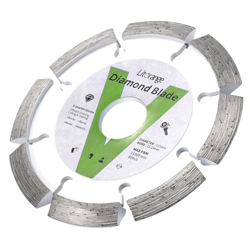 Lames diamantées de 110 mm avec segment de 10 mm pour ouvrir les fissures