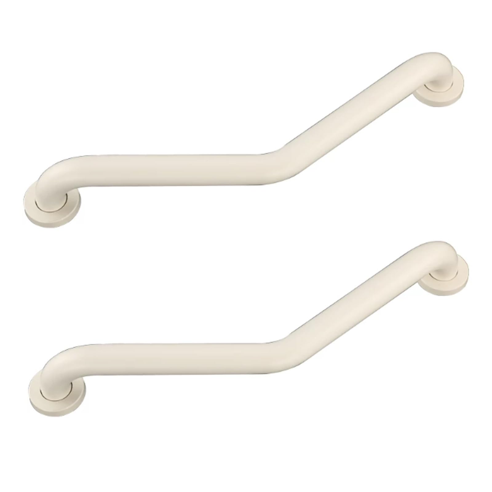 Yajuer One Color Brushed Nickel Bathroom Grab Bar W/Anti-Slip Knurled Grip, Stainless Steel Shower Handrails For Handicap Injury Pregnant Senior Assist Shower Handles(25Cm)