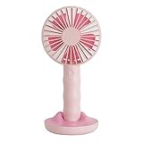 El mini ventilador cuenta con un diseño único y ergonómico de mango de bambú que lo hace cómodo para sostenerlo con la mano. (PS: También se puede utilizar como soporte para teléfono móvil)