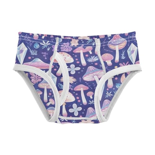 Wusikd Cute Mushrooms Boys' Underwear Cotton Flowers Boys Briefs Soft Toddler Underwear 2T
