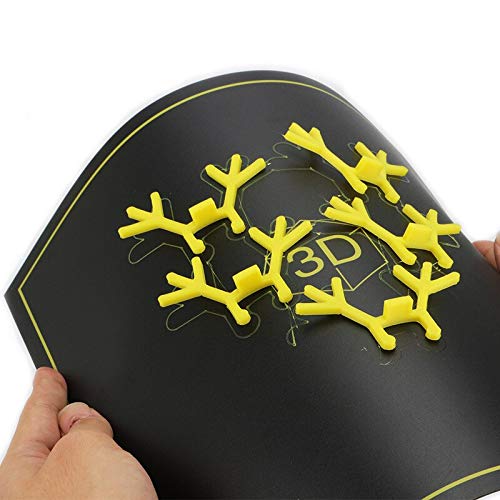 Lysee 3D Printer Parts & Accessories - 3D Printer Heated Bed Platform, 300x300mm New Flex netic Bed Build Plate 2 in 1 for CR-10 - (Color: Black)