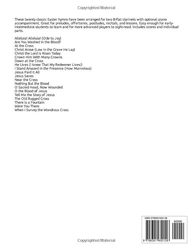 20 Easter Hymn Duets for 2 Clarinets and Piano: Vols. 1 & 2