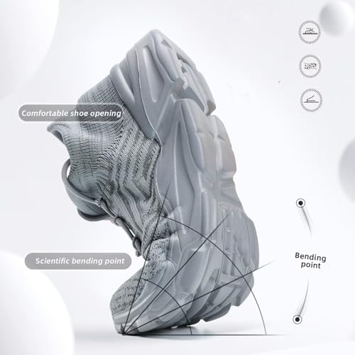 Mens Slip on Walking Shoes Running Tennis Athletic Sneakers Sport Casual Mesh Lightweight Breathable Gym Soft Sole3