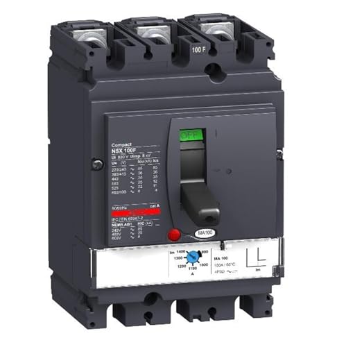 Disjoncteur EasyPact CVS100F Schneider LV510443 protection 3P 3d