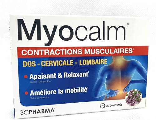 MYOCALM CONTRACTIONS - Solution Spéciale pour Contractions Musculaires au Dos, Lombaires, et Cervicales | Prévention et Soulagement Efficaces avec des...