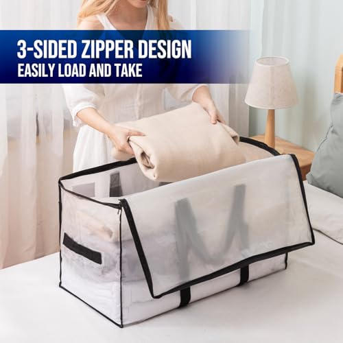 Image of TAILI 8 Pack Clear Extra Large Moving Bags,Storage Bag with Visible Window