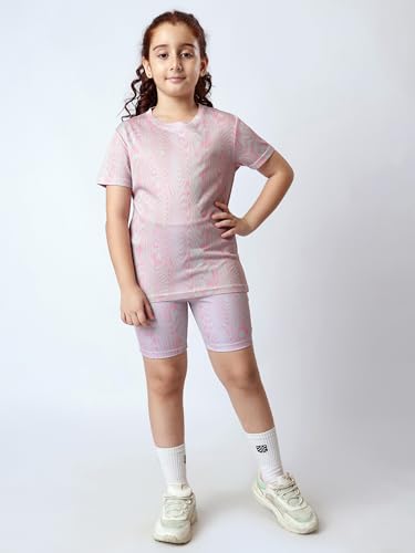 Image of Girl's Active Sports Wear Solid Short Sleeve Running Workout Tshirts Athletic Tops Lightweight Quick Dry Training Yoga Round Neck Tshirt (4 to 14 YRS)