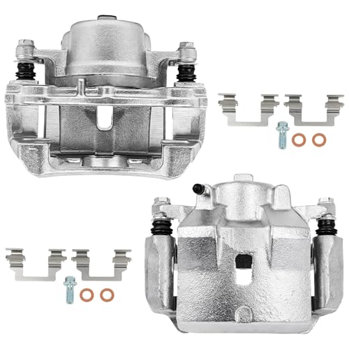 Image of SCITOO 18B4910A 18B4911A Front Left & Right Disc Brake Calipers Assembly w /Bracket For Chevy For Malibu,For Pontiac For G6 /For Solstice,For Saturn For Aura /For Sky