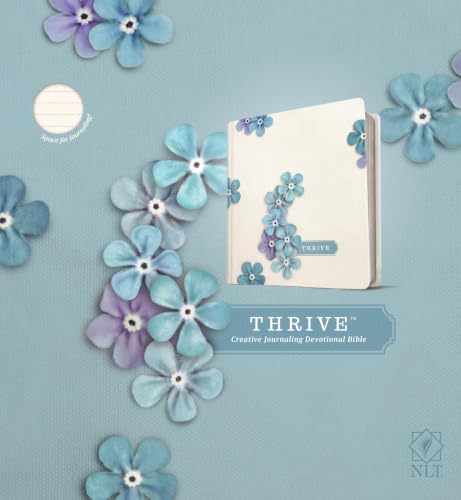 NLT THRIVE Creative Journaling Devotional Bible (Hardcover, Sky Blue) image 2