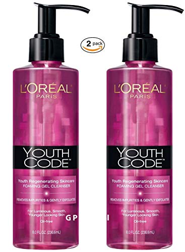 L'oreal Youth Code Foaming Gel Cleanser, 8oz( Pack of 2)