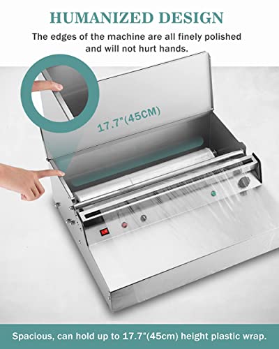 Machine d'emballage de film alimentaire 45cm avec plaque chauffante intégrée pour aliments - 4