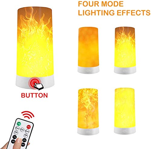 Shinoske Set di 2 Lampada Effetto Fiamma LED