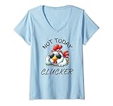Photo Gallery donna not today clucker - pollo divertente, giochi di parole, amanti del pollo maglietta con collo a v Photo Gallery donna not today clucker - pollo divertente, giochi di parole, amanti del pollo maglietta con collo a v