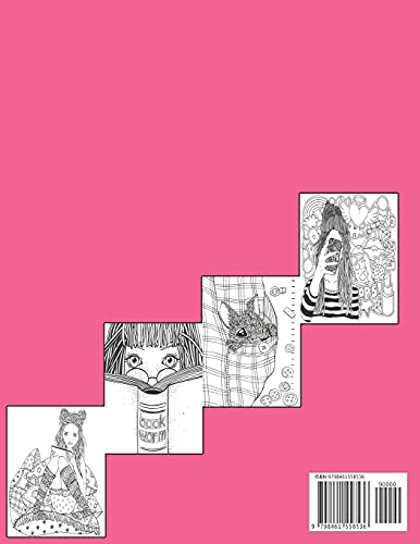 Teens Coloring Book for Girls - Anti-Stress Coloring Books: Detailed Drawings for Older Girls & Teen
