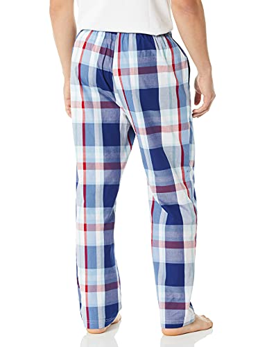 Nautica Men's Soft Woven 100% Cotton Elastic Waistband Sleep Pajama Pant, Sailboat Blue, X-Large - Image 4