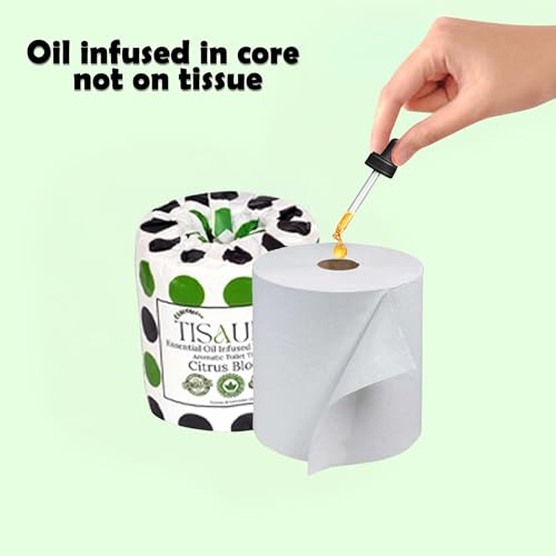 Image of Bathroom Freshener Toilet Tissue Paper Rolls With Pure Plant Based Essential Oils - Two in One Combo (Oud,Rosewood,Lavender,Citrus) 2 Ply, 250 Pulls (Pack of 4), 1000 Pulls Total