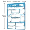 Ziwenhu Daddy Fathers Day Card,Funny Fathers Day Gift,Dad Gift from son daughter,Fathers Day Gift Ideas,Fill in the blanks keepsake Card......