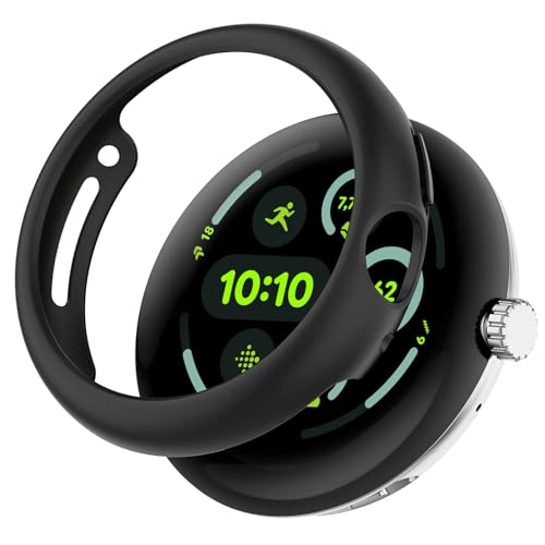 AiMaoo Google Pixel Watch 3 45mm (2024) Ή P[X ی Jo[ d|PCf ̉ ϏՌ h~ ϐFh~ ȈՒE y X}[gEHb` Google Pixel Watch 3 45mm p (u