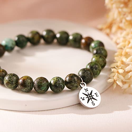 Image of JoycuFF 2026 Graduation Gifts College Inspirational Graduation Compass Bracelets for Daughter Girlfriends Bestie Sister Best Friends Granddaughter The Adventure Begins