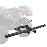 KUAFU ATV/UTV Manual Implement Lift, 1-Point and 2-Inch Receiver, 50 in, Adjustable Height, UTV ATV Rake Scrape Blade Plow Disc Universal Tow Behind Attachments