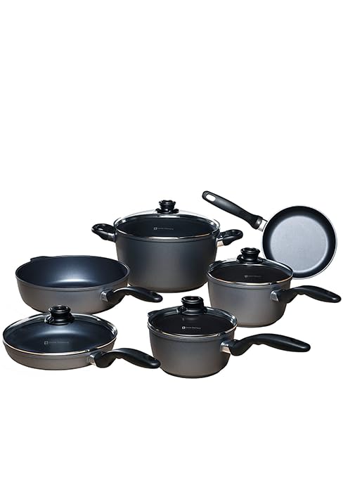 Swiss Diamond 10-Piece Nonstick Cookware Set