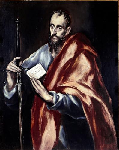Art mural l'Apôtre Saint Paul d'El Greco pour créer une ambiance spirituelle dans votre chambre