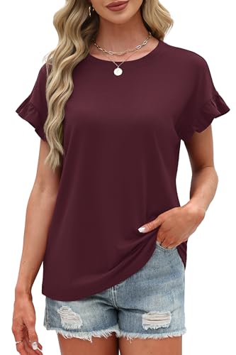 OFEEFAN Women's Ruffle Sleeve Blouse - 47% Off Price Drop