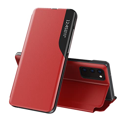 Galaxy Note 20 Case, Samsung Note 20 Fashion Slim Business Smart View Magnetic Flip Case Drop Shockproof Protective Cover for Samsung Galaxy Note 20, Purple QH