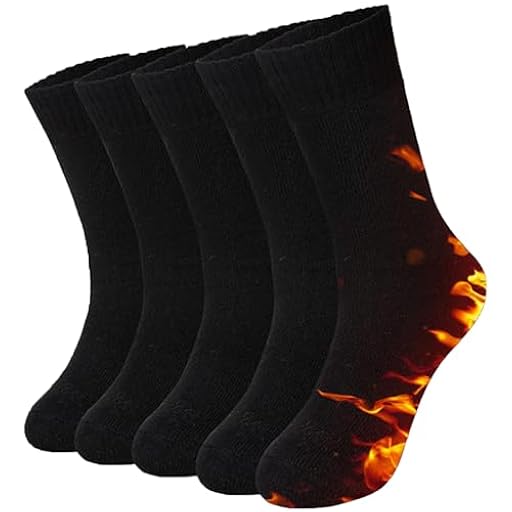 Josnown Calcetines Térmicos Hombre, 5 Pares Calcetines Termicos de Invierno con Rizo Suave, Suave Grueso, Adecuado para Hogar Trabajar Trekking Senderismo, Talla 39-45 | Ya disponible en tu tienda friki favorita! En mundofriki.es!