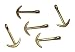5 Bronze Toned Anchor Hook Rope Bracelet Connectors - Midwest Cord Brand - Metal Anchor Style Charm for use with 550 Paracord and Rope Bracelet Making