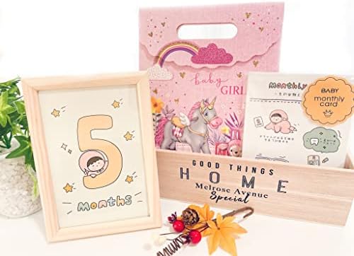 Amazon | 月齢フォト マンスリーカード 32面16枚セット 手提げ袋付き  