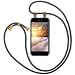 Produktbild MoEx Handykette kompatibel mit iPhone SE (2020) Handyband Hülle mit Band zum umhängen Kordel Handyhülle mit Kette Necklace Silikon Case Handykordel Umhängehülle Handy Schutzhülle - Anthrazit