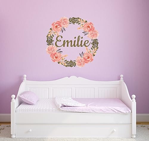 Vinilo decorativo floral rosa personalizada 15x15 pulgadas miniatura 5