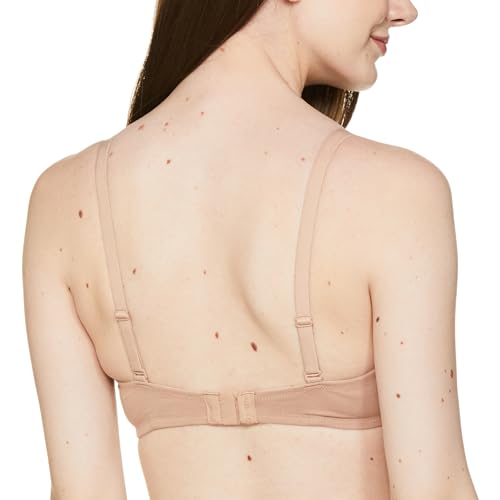 Image of Zivame Padded Non Wired 3 /4th Coverage T-Shirt Bra-Whisper White