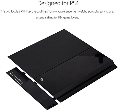 PS4 Cooling Fan,2win2buy USB External Turbo Temperature Control Cooler Cooling 5 Fans for Playstation PS4 Only