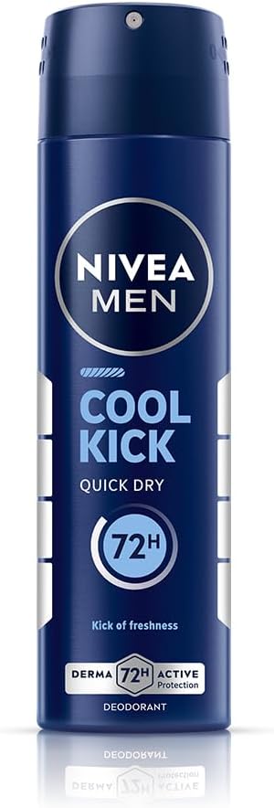 MEN Cool Kick 150ml Deodorant | With Mint Extracts for Cooling sensation in Summer| 48 H Long Lasting Freshness| 0% Alcohol