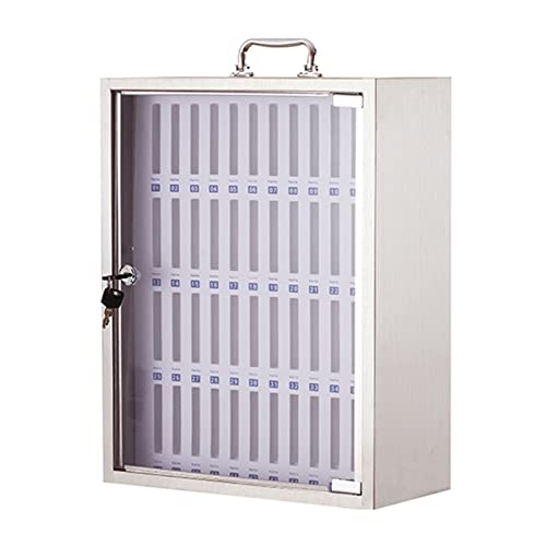 icVantA 48 Slots Stainless Steel Phone Storage Box Cell Phone Storage Cabinet Lockable Metal Mobile Phone Storage Cabinets Safe (Color : 48) (48)