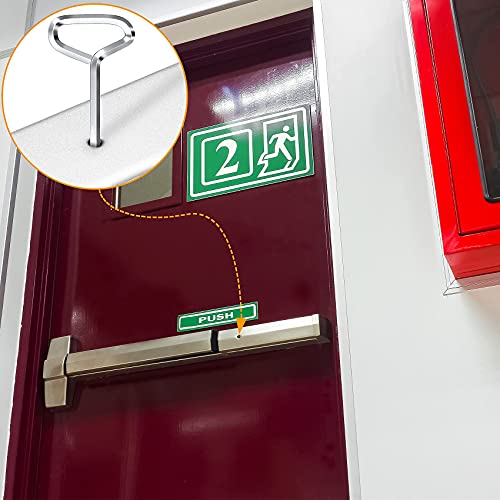 Oiiki 10 Pack 5/32 Hex Dogging Key With Full Loop, Comfortable Handle Allen Wrench Set, Metal Allen Wrench Door Key For Push Bar Panic Exit Devices #TOP6