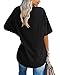 Ebifin Oversize T Shirt Damen Vintage Kurzärmeliges Rundhals Los Angeles Oberteile Tops Casual Lockere Basic Sommer Tee Shirts Bluse.Schwarz.XXL