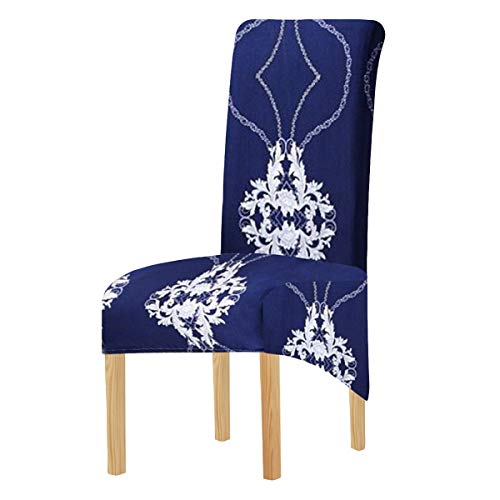 SYJ Lot de 13 housses de chaise en tissu imprimé XL pour chaises de salle à manger, de mariage, de banquet, de fête Cover